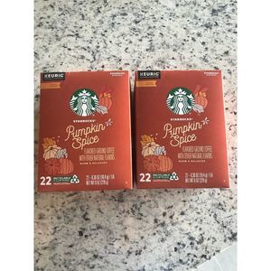 2 Starbucks Pumpkin Spice Coffee K-Cups 22 Count